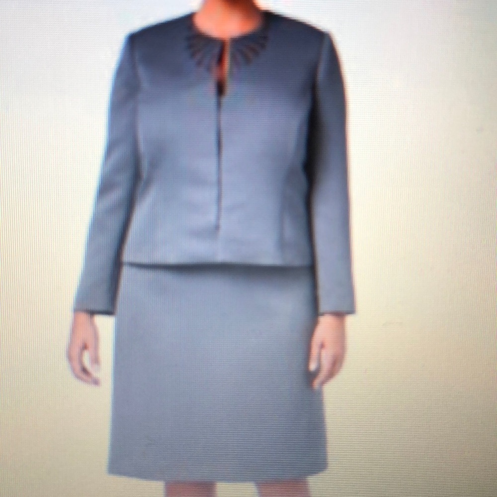 Tahari Gray Skirt Set